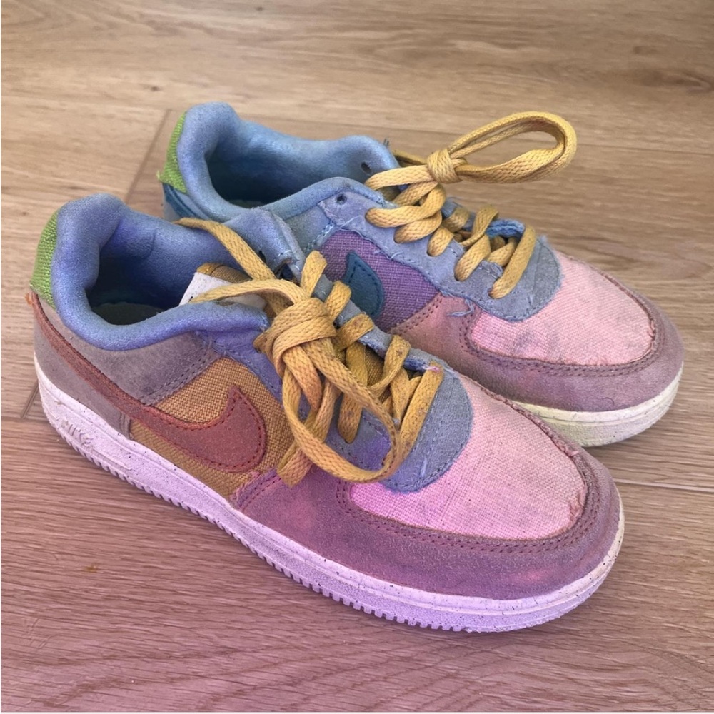 Colorful Sneakers with Yellow Laces